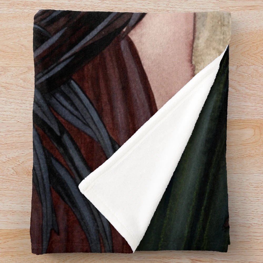 Ethereal sisters plush blanket featuring a fantasy inspired artwork