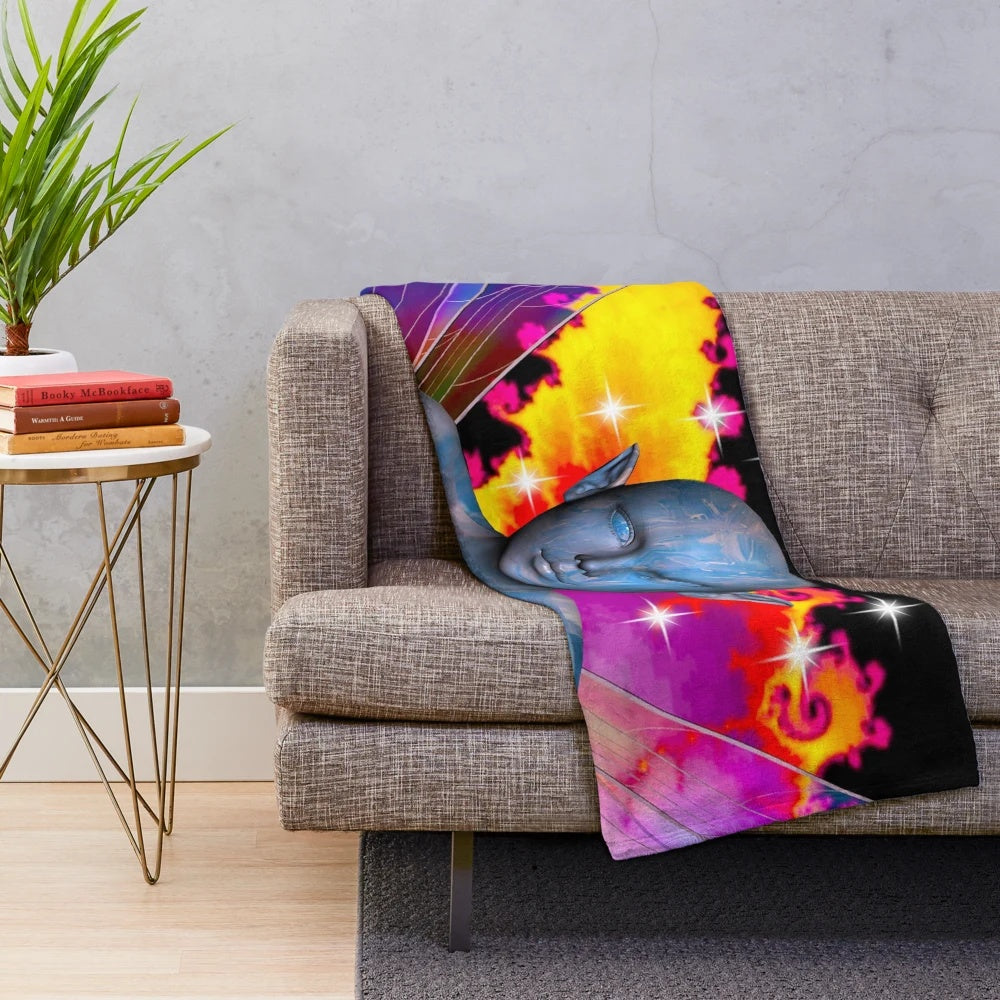 Soft and plush star fairy themed throw blanket