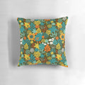 Beautifully crafted decorative pillow with a summer romance-inspired design, featuring a nature-themed floral pattern.