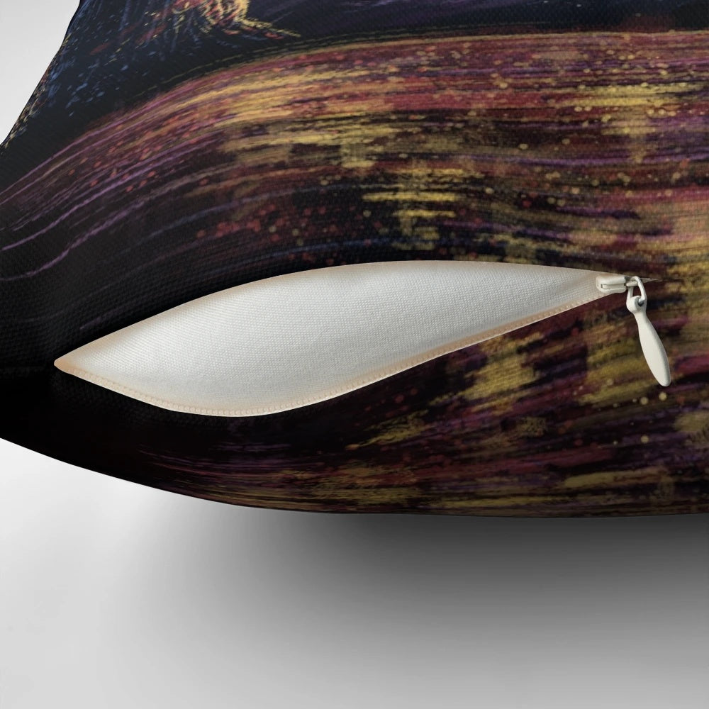 A soft, decorative pillow featuring the iconic lanterns from the Disney movie Tangled.