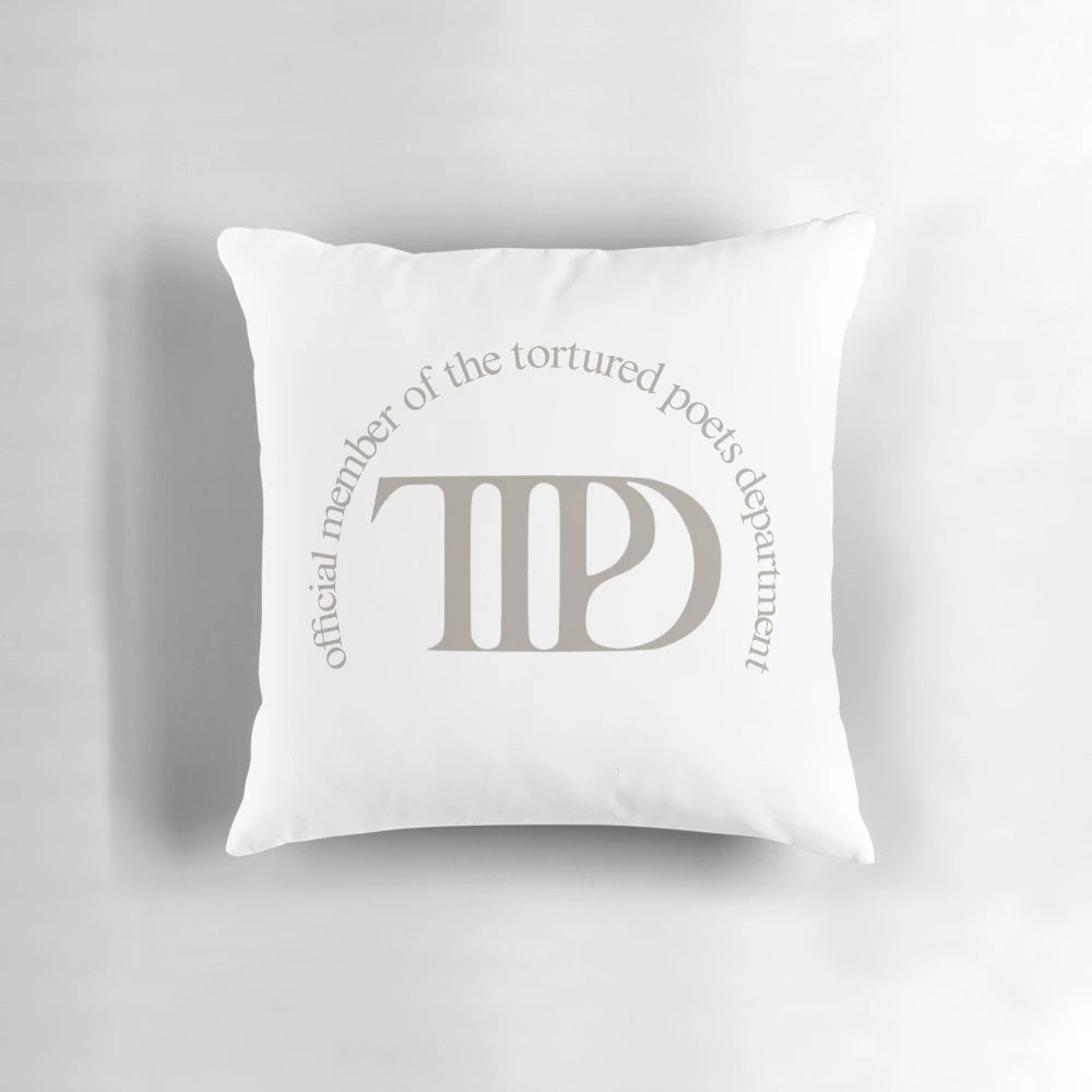 Soft and cozy Taylor Swift Folklore-themed decorative pillow