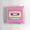 Soft, cozy pillow featuring the cover art of Taylor Swift's album "Lover" on a vintage-style cassette tape