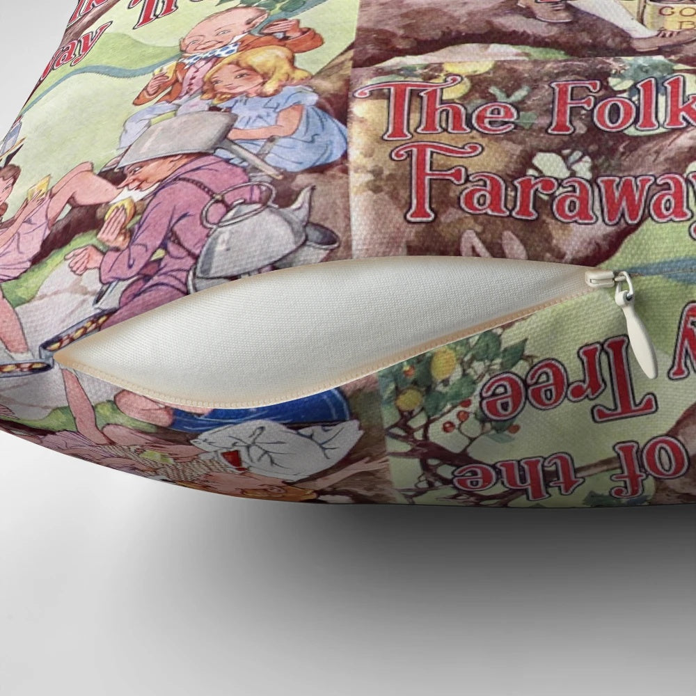 The Folk of the Faraway Tree by Enid Blyton Pillow, featuring the iconic book cover art