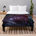 The Last Unicorn inspired plush blanket featuring a magical unicorn