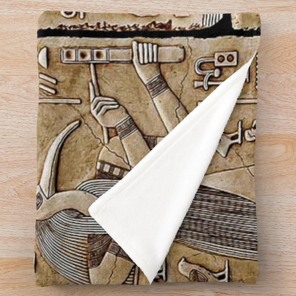 Thoth Plush Blanket featuring the ancient Egyptian deity