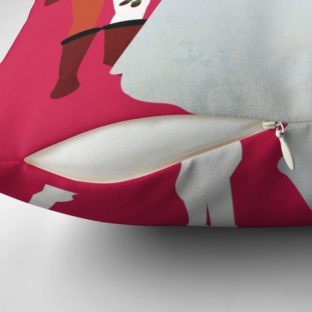 Soft and cozy pillow featuring the iconic Three Hazelnuts for Cinderella fairytale design.