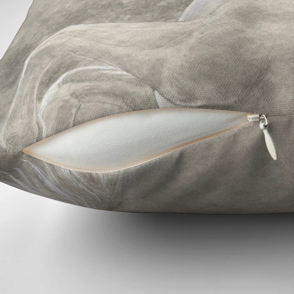 Soft, plush unicorn pillow with a magical moon design, perfect for fantasy and celestial-themed decor.