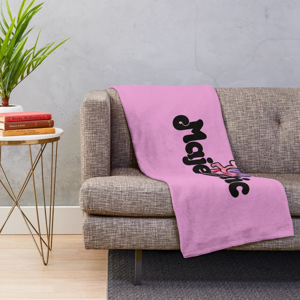 Majestic unicorn plush blanket with a whimsical and enchanting design