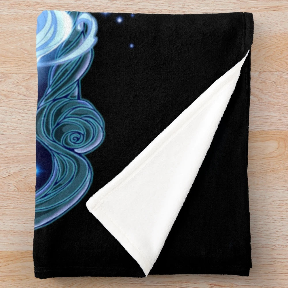 Soft and cozy unicorn plush blanket inspired by the fantasy classic "The Last Unicorn
