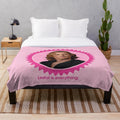 Lestat-inspired plush blanket with vampire and gothic design