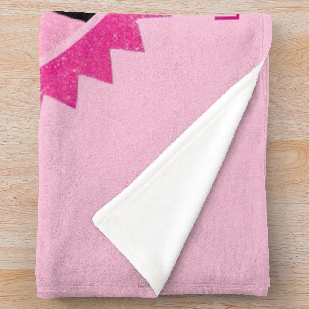 Lestat-inspired plush blanket with vampire and gothic design