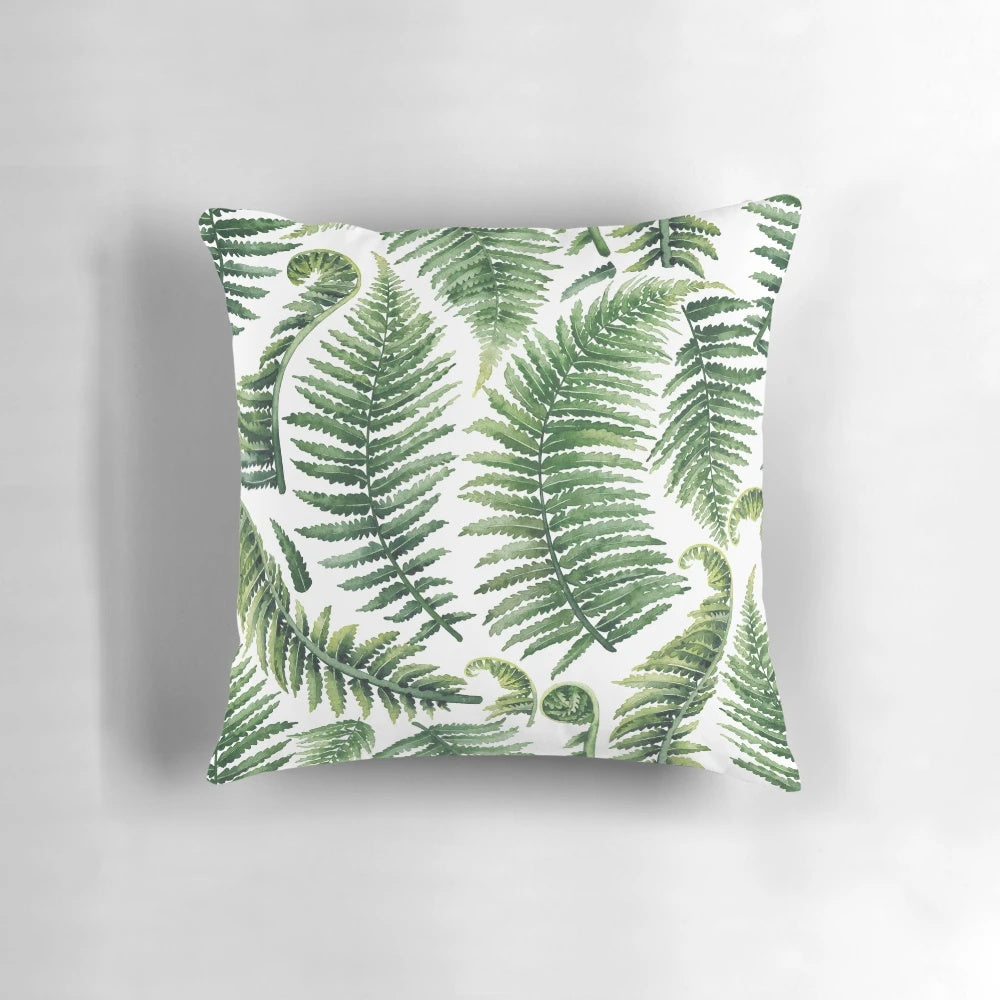 Decorative watercolor fern leaves pattern, perfect for home accents