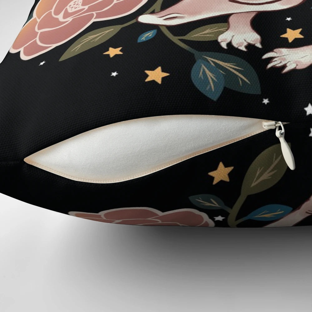 White dragon pillow featuring the magical creature Aithusa from the BBC series Merlin