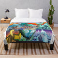 Wings of Fire inspired plush blanket featuring beloved dragon characters