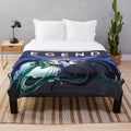 Wings of Fire Legends Fathom, Darkstalker, Clearsight Plush Blanket