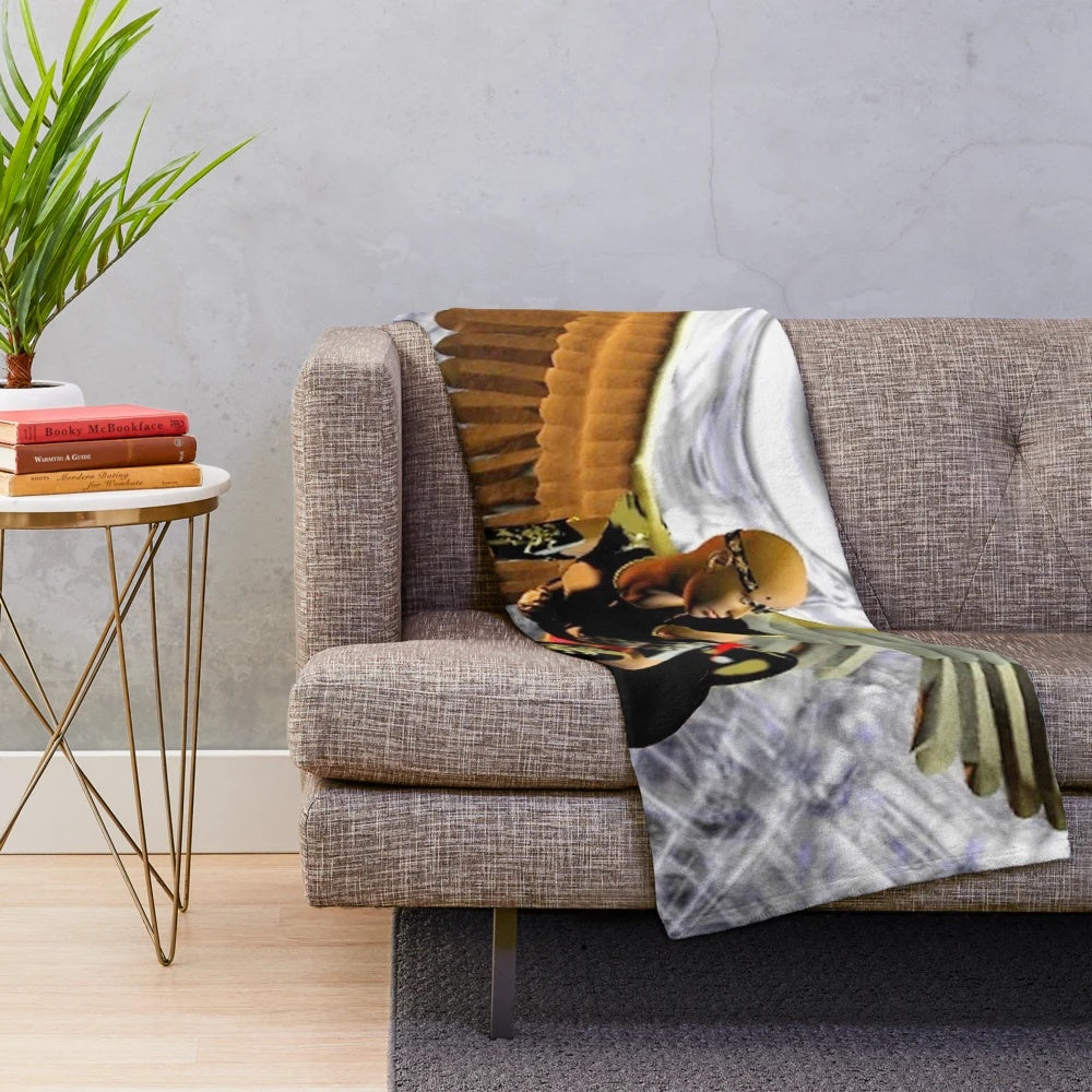 Wings of Freedom Plush Blanket with Vibrant Fantasy Patterns
