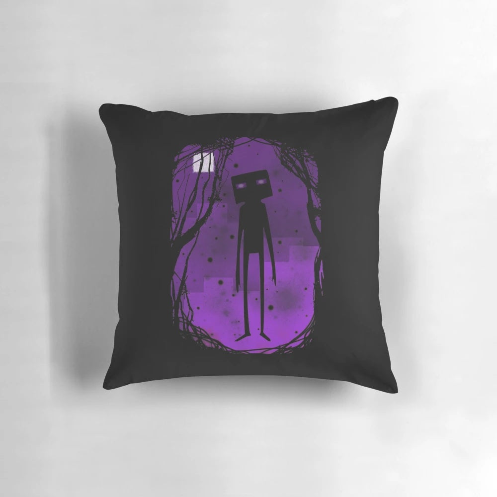 Enderman Pillow - Soft, high-quality pillow featuring the iconic Enderman character from the video game Minecraft