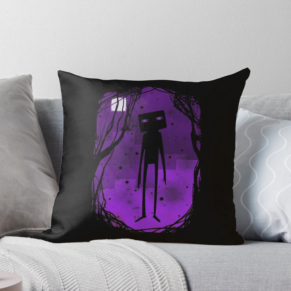 Enderman Pillow - Soft, high-quality pillow featuring the iconic Enderman character from the video game Minecraft