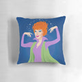 Decorative Endora-inspired pillow featuring the iconic witch character from the classic TV show Bewitched