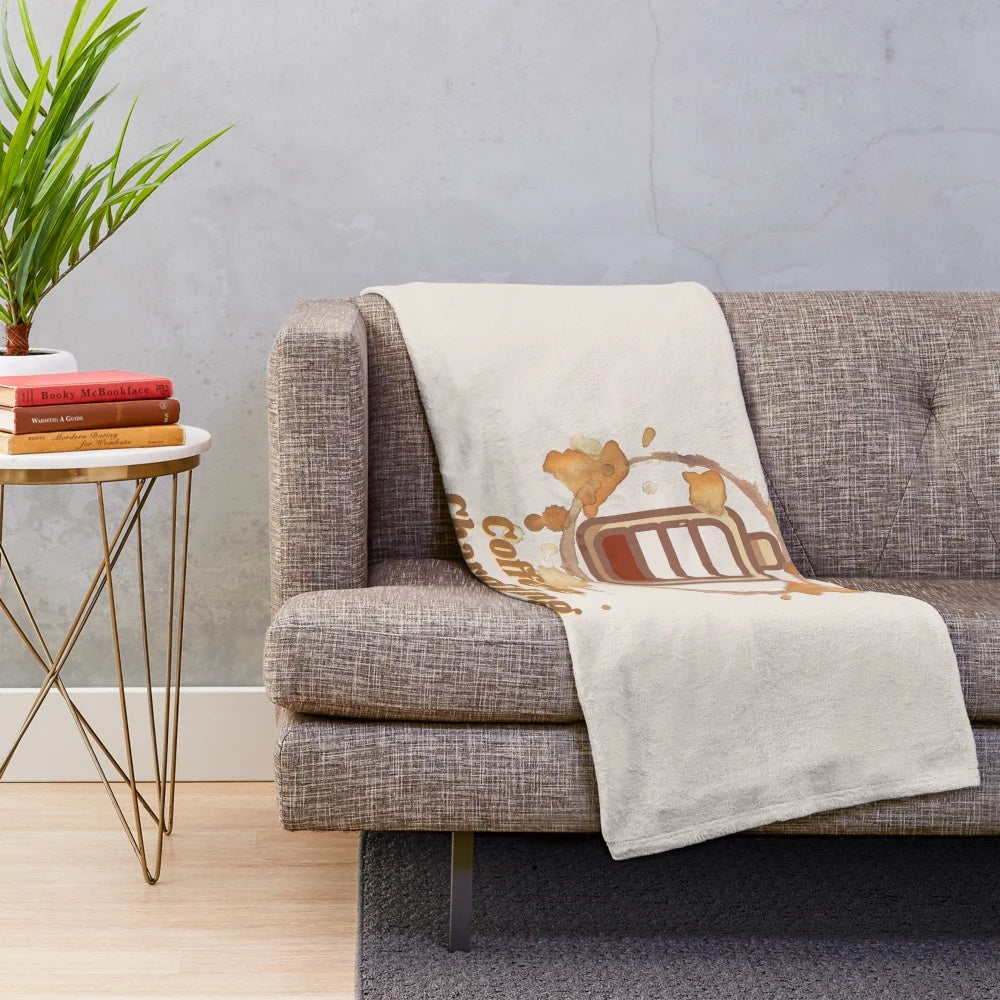 Coffee Charging Plush Blanket