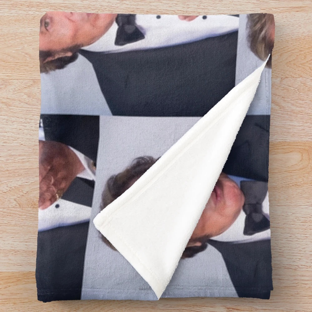 Engelbert Humperdinck inspired plush blanket in a soft, cozy design