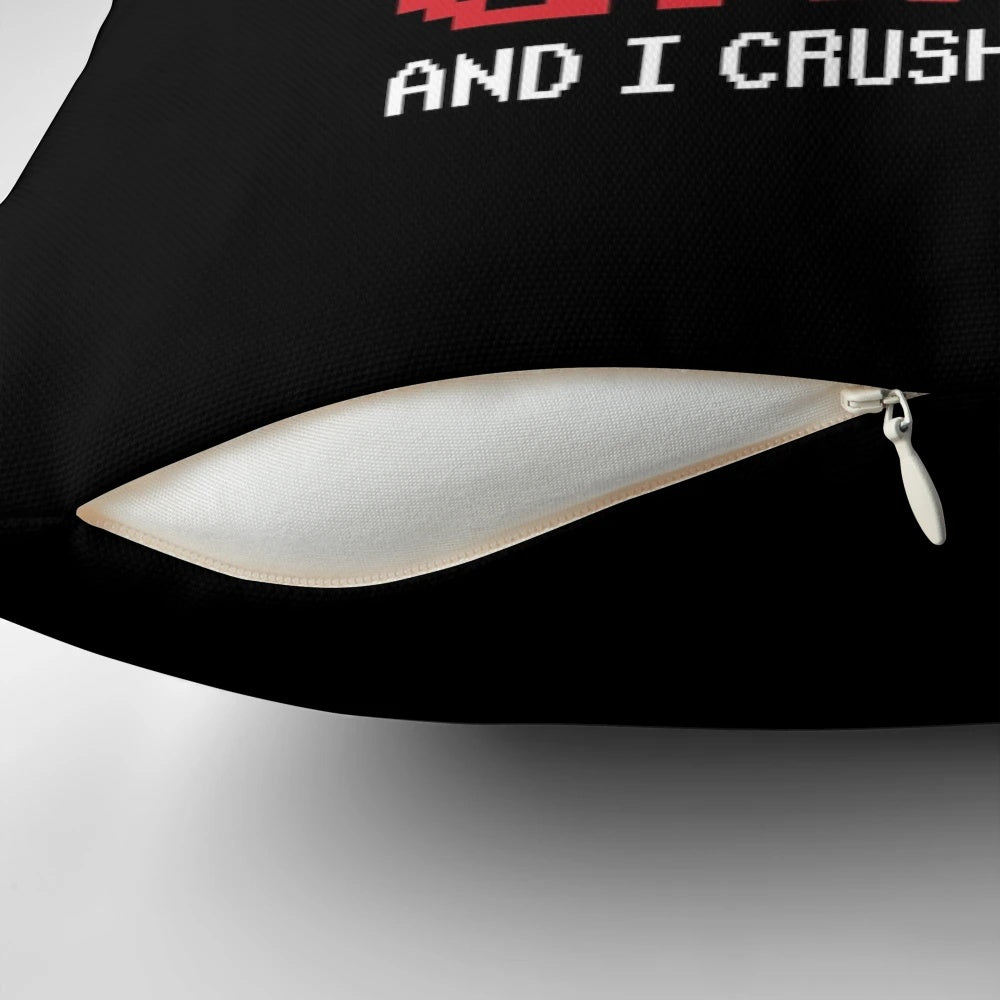 Engineer Gamer Pillow with Cube and Game Elements