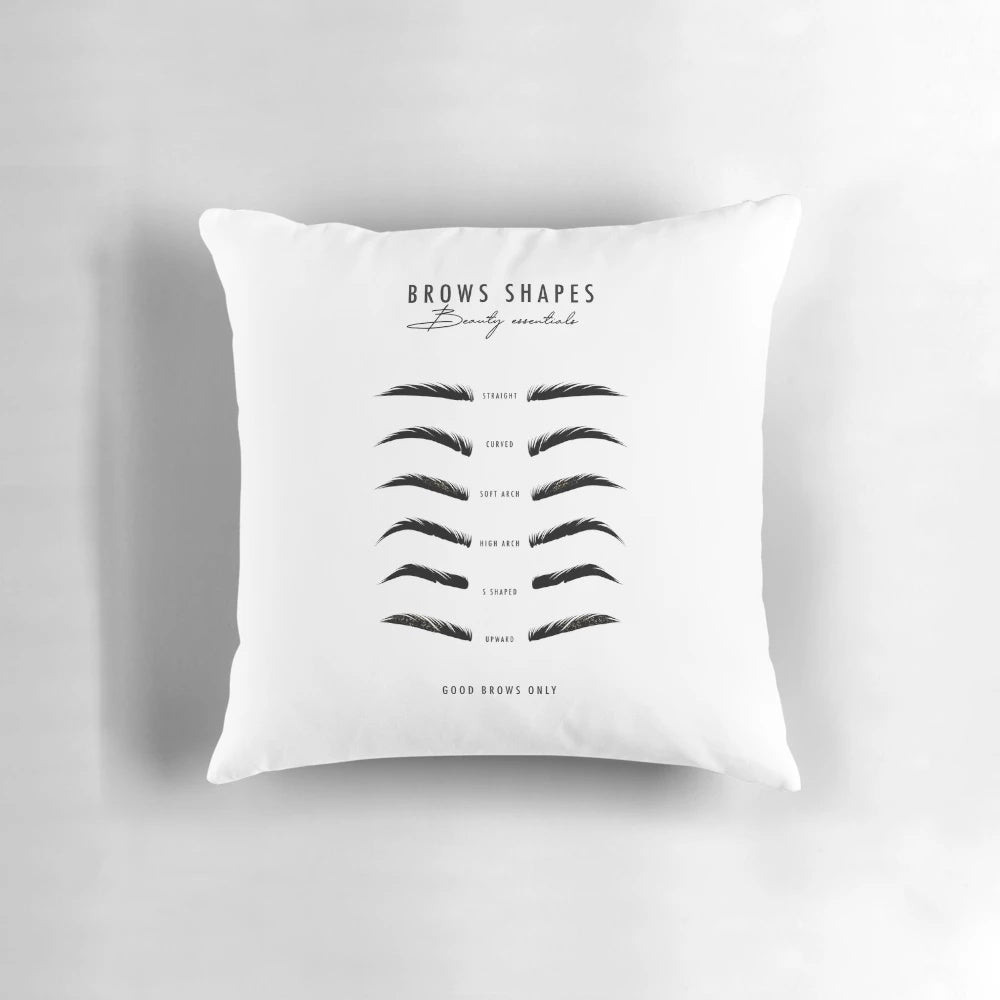 Microblading eyebrow shaping pillow for beauty and face treatment