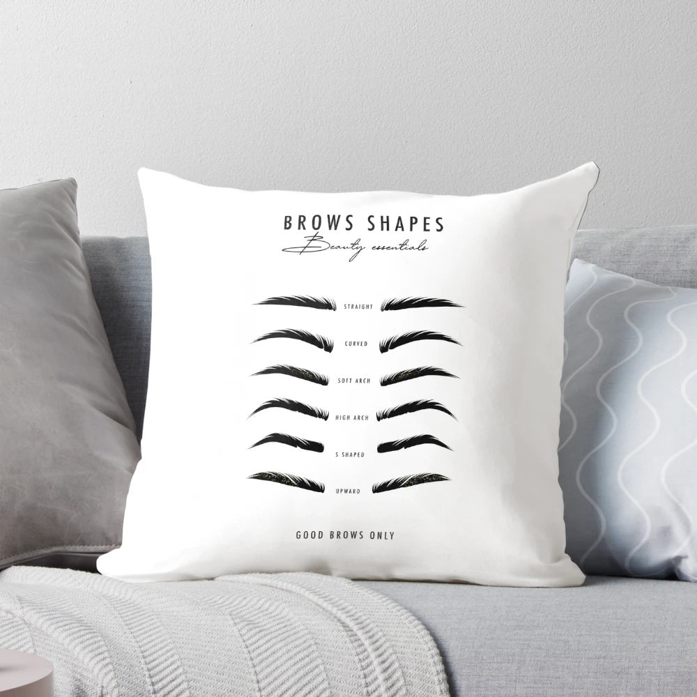 Microblading eyebrow shaping pillow for beauty and face treatment