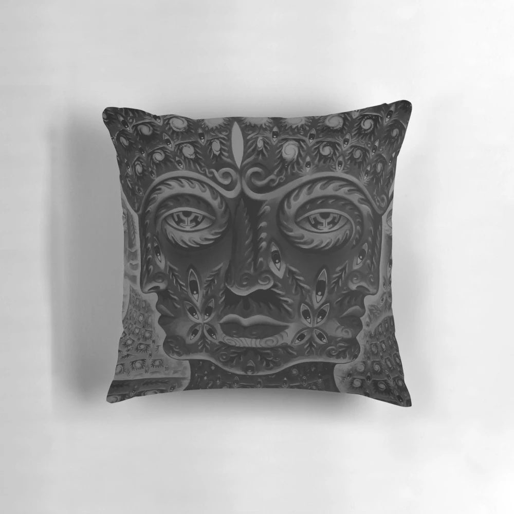 A plush, stylish pillow featuring the iconic album art from the progressive rock band Tool's 10,000 Days album.