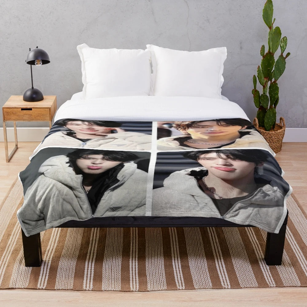 Enhypen Jake Inspired Plush Blanket
