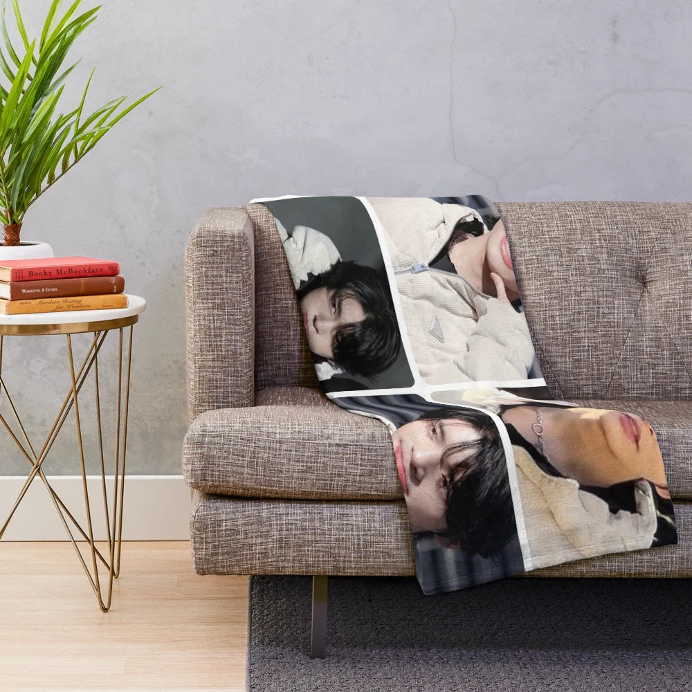 Enhypen Jake Inspired Plush Blanket