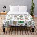 Parks and Recreation TV Show Art Inspired Plush Blanket