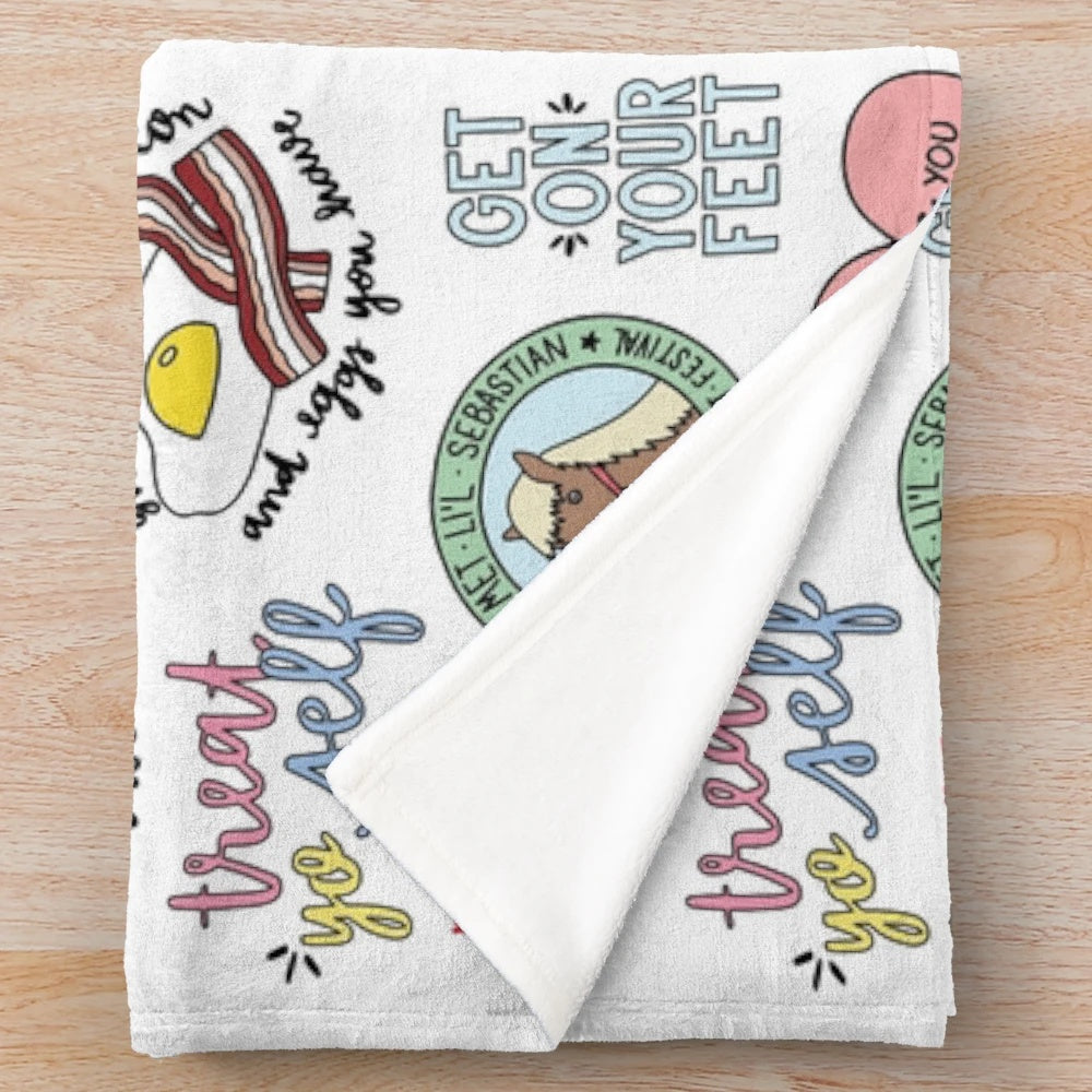 Parks and Recreation TV Show Art Inspired Plush Blanket