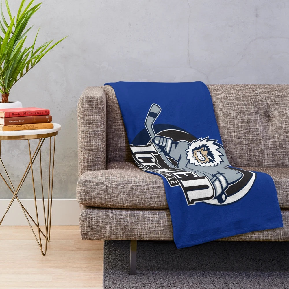Jacksonville Icemen Ice Hockey Team Plush Blanket