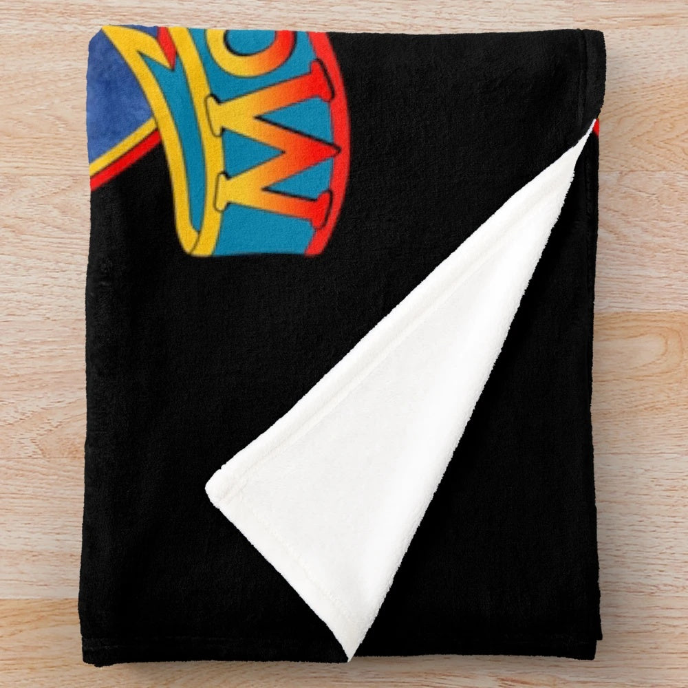 Molly Hatchet inspired plush blanket with "Silent Reign of Heroes" design