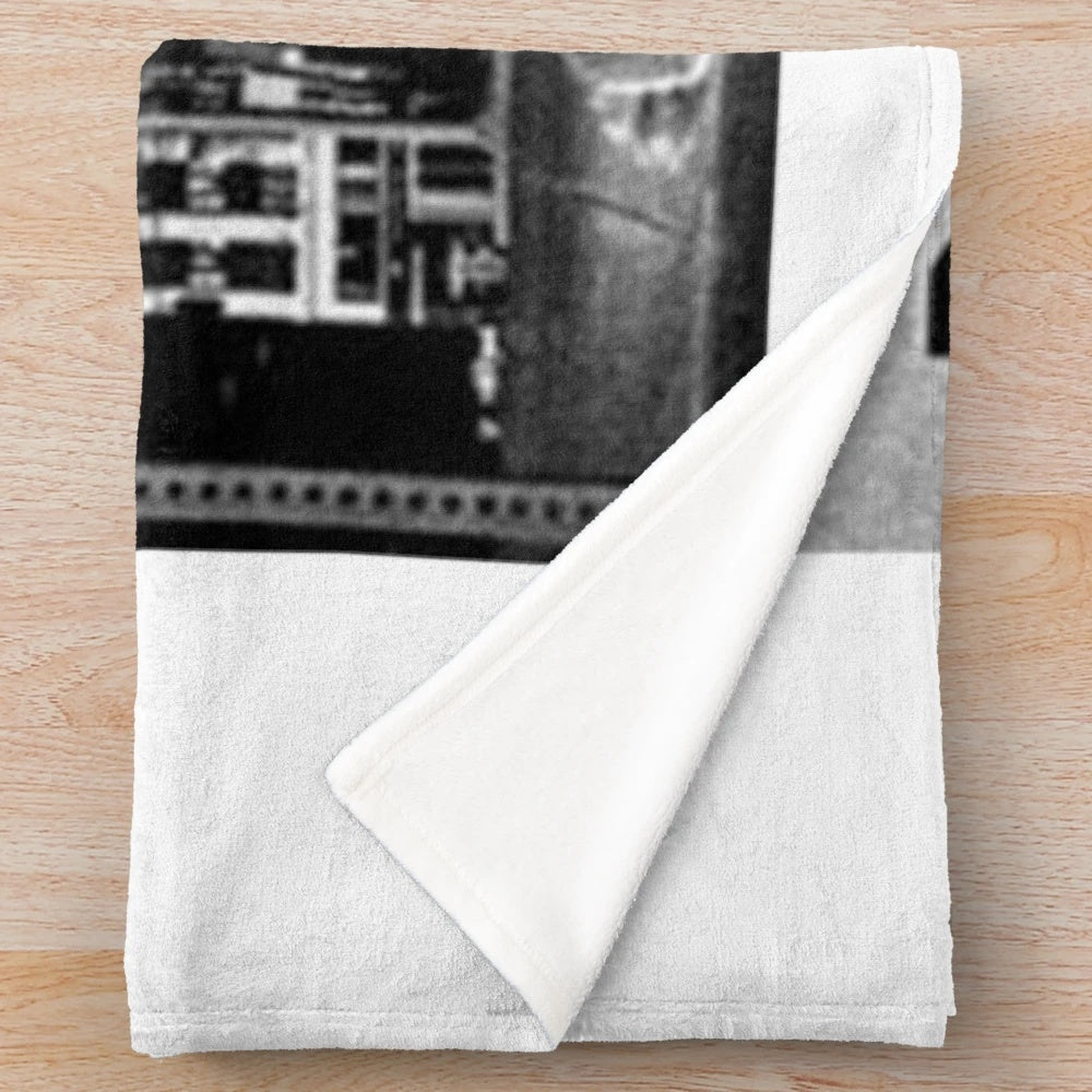 Detroit music-inspired plush blanket