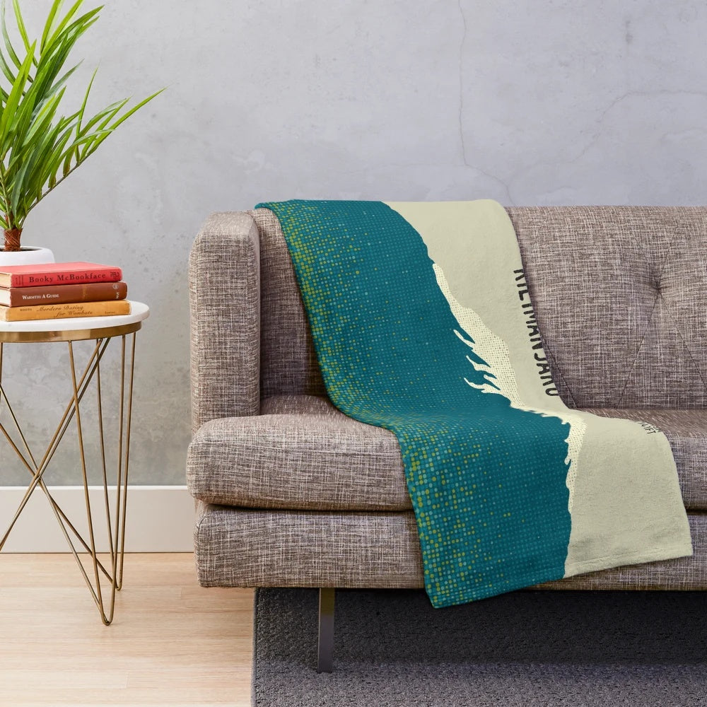 Plush Blanket Featuring the Iconic Mount Kilimanjaro