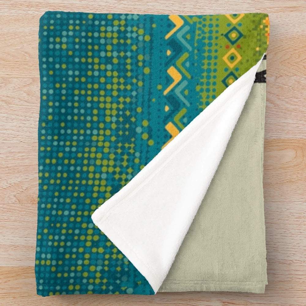 Plush Blanket Featuring the Iconic Mount Kilimanjaro