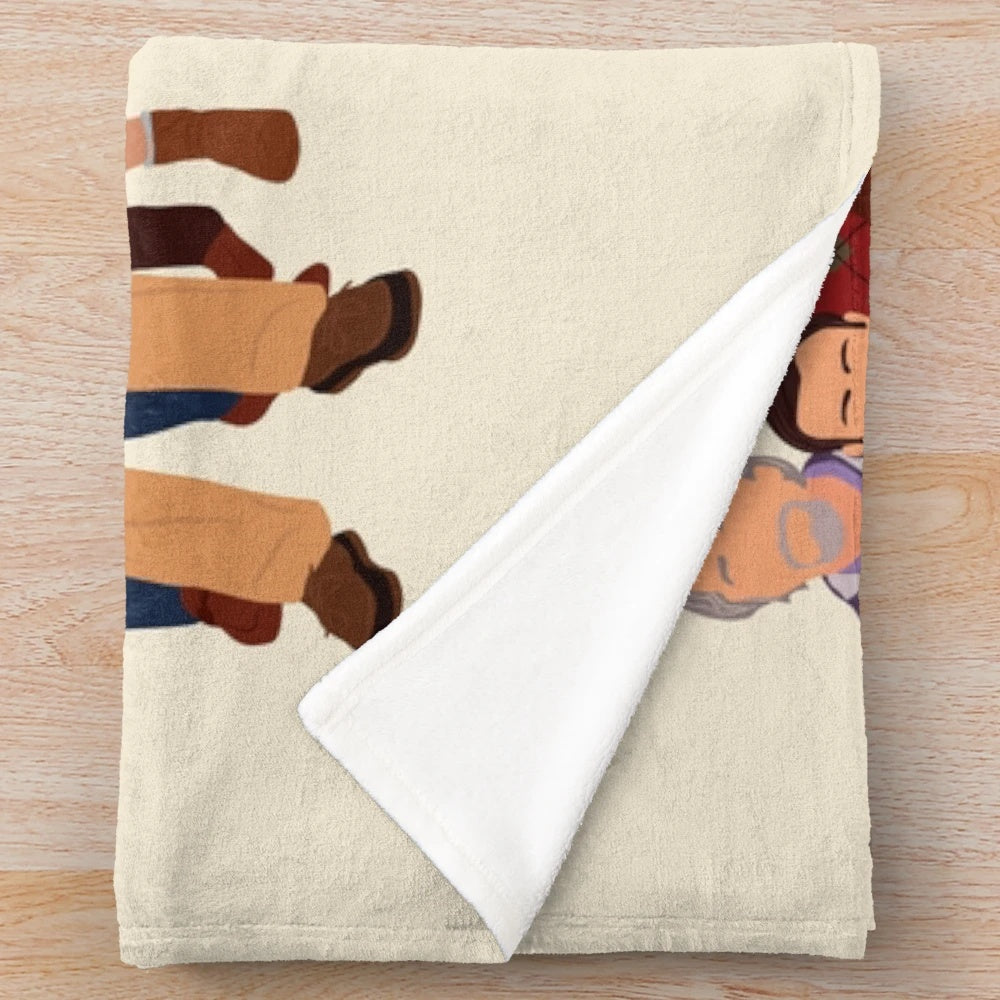 Knives Out movie-inspired plush blanket