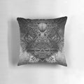 A decorative pillow featuring a stylized tree of life design, representing the connection between the brain and higher intelligence.