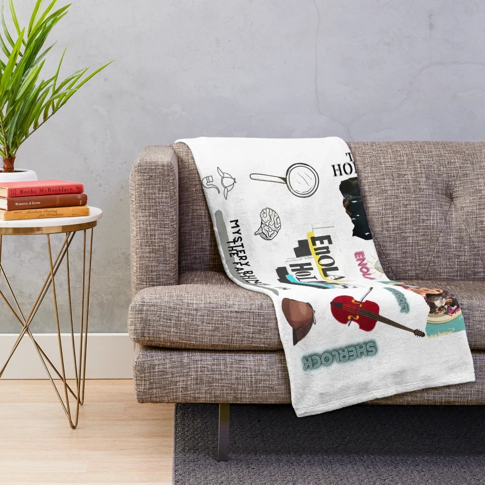 Enola Holmes Plush Blanket featuring the young detective from the Netflix mystery series