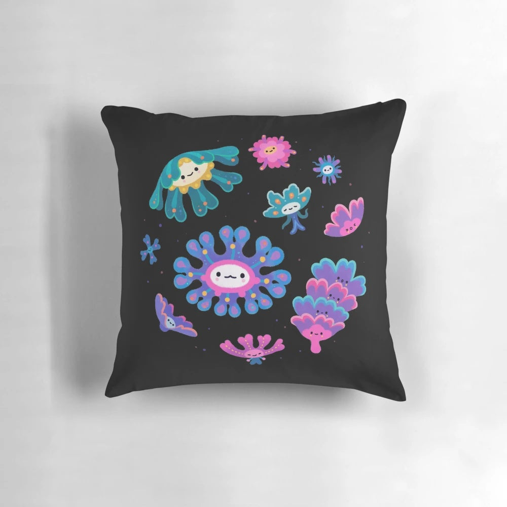 Ephyra jellyfish plush pillow with detailed design, perfect for adding a touch of ocean-inspired whimsy to any room.