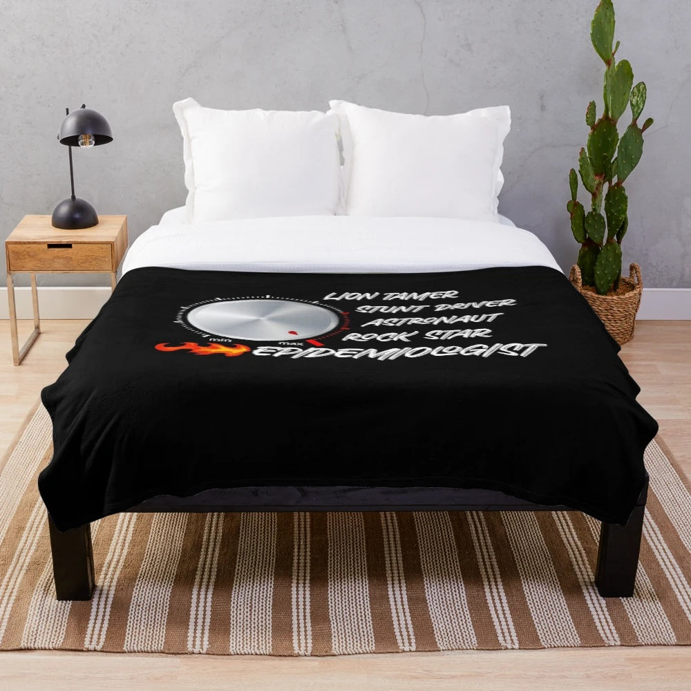 Epidemiologist Plush Blanket with Funny Profession Graphic