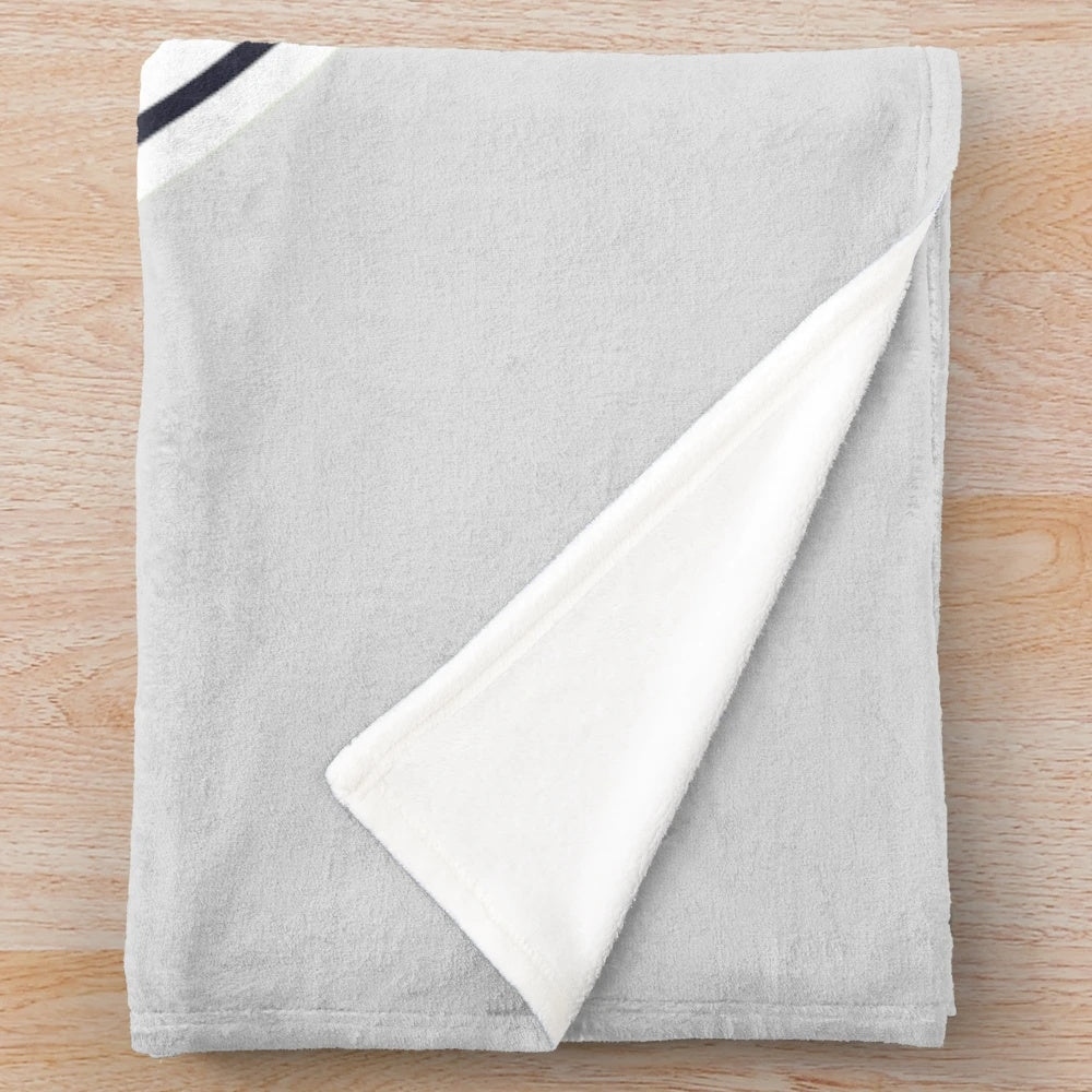 Eppelheim Germany inspired black and white plush blanket with crest design