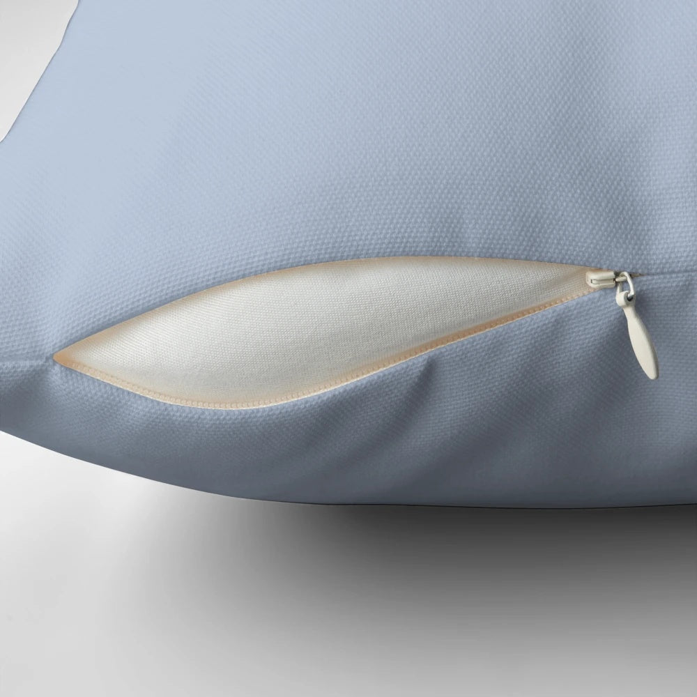 Elegant gray and silver pillow featuring a snaffle bit design, perfect for equestrian-inspired home decor.