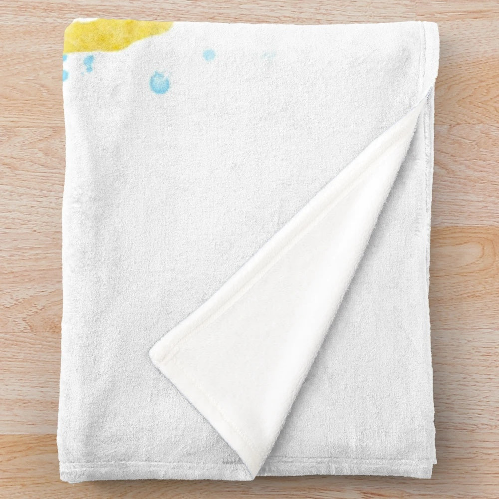 Equestrian Watercolor Sports Plush Blanket