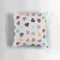 Eras inspired candy hearts-themed home decor pillow featuring Taylor Swift imagery and references