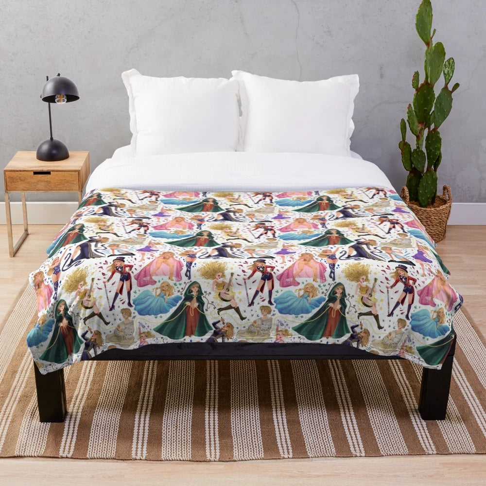 Taylor Swift Eras Inspired Plush Blanket