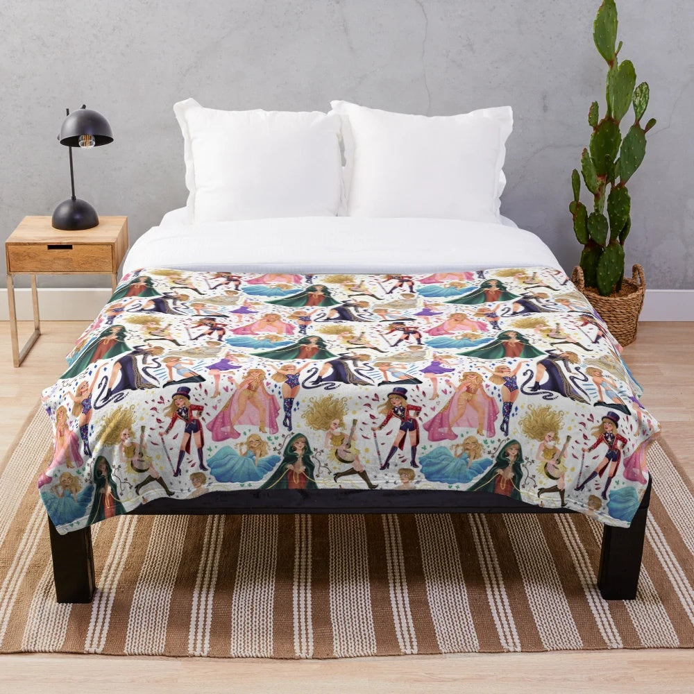 Eras plush soft blanket with a cozy and comfortable design