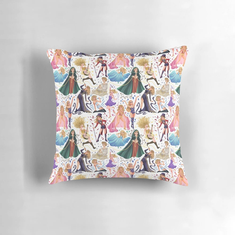 Eras Themed Taylor Swift Inspired Pillow